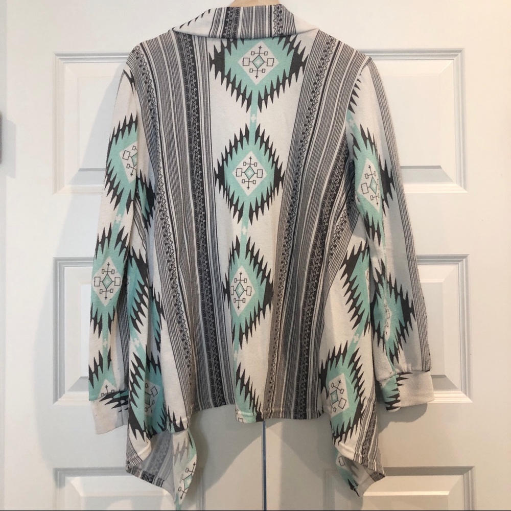 Aztec Print Cardigan - Picture 2 of 3